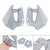 2024-2025 BMW R1300GS Windshield Plate Side Panels Gray Generic 2024-2025 BMW R1300GS Windshield Plate Side Panels Gray Generic