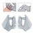 2024-2025 BMW R1300GS Windshield Plate Side Panels Gray Generic 2024-2025 BMW R1300GS Windshield Plate Side Panels Gray Generic