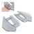 2024-2025 BMW R1300GS Windshield Plate Side Panels Gray Generic 2024-2025 BMW R1300GS Windshield Plate Side Panels Gray Generic