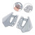 2024-2025 BMW R1300GS Windshield Plate Side Panels Gray Generic 2024-2025 BMW R1300GS Windshield Plate Side Panels Gray Generic