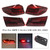 2018-2020 BMW 5 Series G30 G38 L&R Red LED Tail Lights Rear Lamp Assembly Generic