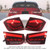 2013-2018 BMW 3 Series F30 F80 M3 Sequential Rear Lamps L&R Red LED Tail Lights Rear Lamp Assembly Generic