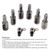 Peugeot 8PCS TF80-SC AF40-6 AWF21 AF40Transmission Solenoid Generic