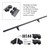 3.3FT Round Tube Rolling Library Sliding Ladder Hardware Kit Floor Roller with Brake