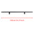 3.3FT Round Tube Rolling Library Sliding Ladder Hardware Kit Floor Roller with Brake