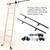 6.6FT Round Tube Rolling Library Sliding Ladder Hardware Kit Floor Roller with Brake