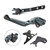 2022-2024 HONDA CRF1100L Africa Twin Adjustable Folding Extendable Racing Brake & Clutch Levers Black T Generic