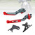 2022-2024 HONDA CRF1100L Africa Twin Adjustable Folding Extendable Racing Brake & Clutch Levers Red T Generic