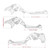 2022-2024 HONDA CRF1100L Africa Twin Adjustable Folding Extendable Racing Brake & Clutch Levers Red T Generic
