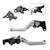 2022-2024 HONDA CRF1100L Africa Twin NEW Short Clutch Brake Lever Silver Generic