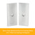2PCS 2" Wide 4¡ãDegree Steel Leaf Spring Degree Shims Silver
