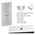 2PCS 2" Wide 4¡ãDegree Steel Leaf Spring Degree Shims Silver