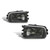1995-1998 BMW E39 5-Serise Pair Front Bumper Fog Light Lamps Without Bulbs Generic