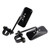 Black Retro Retangular Mirrors with clamp For Cafe Racer Bobber Chopper Tracker