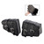 Tail Bag Pu Side Saddlebag Tail Bag Luggage Pouch 21L Storage Black For Motorbike