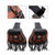 Tail Bag Pu Side Saddlebag Tail Bag Luggage Pouch 26L Storage Black For Motorbike