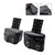 Tail Bag Pu Side Saddlebag Tail Bag Luggage Pouch 28L Storage Black For Motorbike