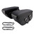 Tail Bag Pu Side Saddlebag Tail Bag Luggage Pouch 42L Storage Black For Motorbike