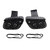 Tail Bag Pu Side Saddlebag Tail Bag Luggage Pouch 80L Storage Black For Motorbike