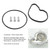 2003-2011 Saab 9-3 9-5 2.0T Brake Vacuum Pump O-Ring Seal Kit 55561100 Generic