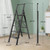 Multi functional Folding Ladder 5 Step Ladder for Home Kitchen Office White