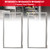2 Pack W10830274 Freezer Door Gasket for Maytag Refrigerator W10443273 W10294127