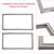 2 Pack W10830274 Freezer Door Gasket for Maytag Refrigerator W10443273 W10294127