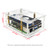 Raspberry Pi 5 PCI-E to M.2 Adapter Board Acrylic Box Adapter Case With Radiator Option1