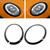 2014-2021 Mini Cooper F55 F56 F57 2PCS Gloss Black Headlight Bezel Trim Ring Generic