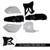 2002-2014 Yamaha YZ85 Body Plastic Kit Fender Fairing Black Generic