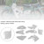 HONDA CRF70 Body Plastic Kit Fender Fairing White Generic