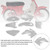 HONDA CRF70 Body Plastic Kit Fender Fairing White Generic