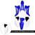 Yamaha TTR110 Body Plastic Kit Fender Fairing Blue Generic