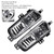 2014-2023 Ford Transit MK8 V363 1Pcs Front Left+Right Fog Light Lamps With Bulbs Generic
