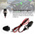 12V LED Turn Signal Indicator Light Black 8mm Universal Motorcycle For Yamaha