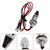 12V LED Turn Signal Indicator Light Chrome 8mm Universal Motorcycle For Yamaha