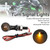 12V LED Turn Signal Indicator Light Black 8mm Universal Motorcycle For Suzuki