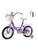 16" Kids Bicycle Girls Toddler Bike with Training Wheels Basket Kickstand Purple