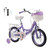 16" Kids Bicycle Girls Toddler Bike with Training Wheels Basket Kickstand Purple