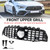 AMG logo Black Front Bumper Grille Grill Fit Mercedes CLA Class W118 C118 2020-2024 GTR