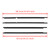 4PCS Door Glass Belt Outer Molding Weatherstrip For Land Cruiser LC100 98-07