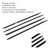 4PCS Door Glass Belt Outer Molding Weatherstrip For Land Cruiser LC100 98-07