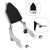 2009-2024 STREET GLIDE Passenger Sissy Bar Backrest Chrome Generic