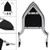 2009-2024 STREET GLIDE Passenger Sissy Bar Backrest Chrome Generic