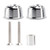 2016-2024 Scrambler 1200 XC Street Triple Trident 660 CNC Aluminum Handlebar End Weights Silver Generic 2016-2024 Scrambler 1200 XC Street Triple Trident 660 CNC Aluminum Handlebar End Weights Silver Generic
