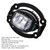 2021-2025 Jeep Compass 1 Pcs Front Fog Light 68470159AA Generic 2021-2025 Jeep Compass 1 Pcs Front Fog Light 68470159AA Generic