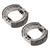 Front & Rear Brake Shoes For Honda CT 70 90 Trail 1969-1975 CT70 1966-1975 CT90