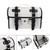 Tail Bag Pu Side Saddlebag Tail Bag Luggage Pouch Storage Black For Motorbike