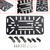 Universal Symmetrical Side Saddlebag Mounting Bracket Kit Black For Motorbike