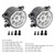 2005-2019 Nissan Xterra Pathfinder Frontier Frontier Armada Pair 9 LED Daytime Running Fog Lights Generic